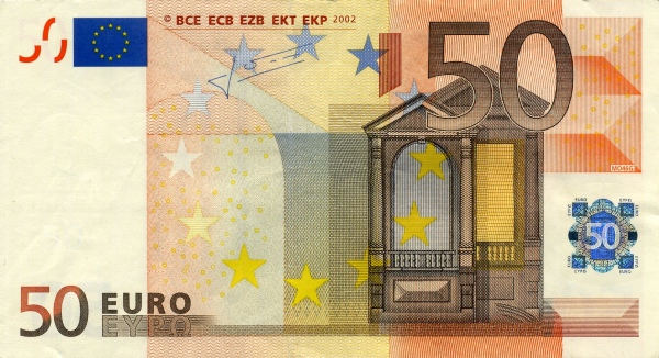 P11V European Union 50 Euro (2002-Trichet)